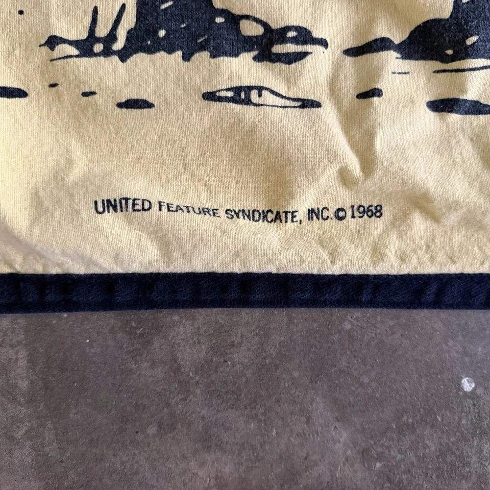 Vintage Snoopy Blanket Bedspread‎ Coverlet 1968 Red Baron Great Shape Twin